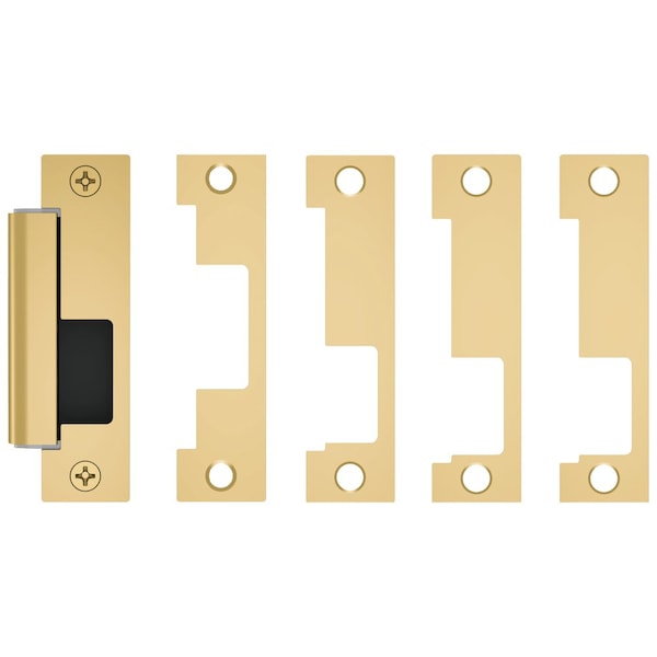 Brass, Bright Brass, For Use With: 1500 Series Electric Strikes Includes: Electric Strikes